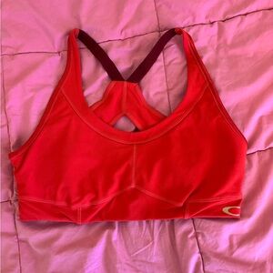 Oakley Vibrant Red Sports Bra